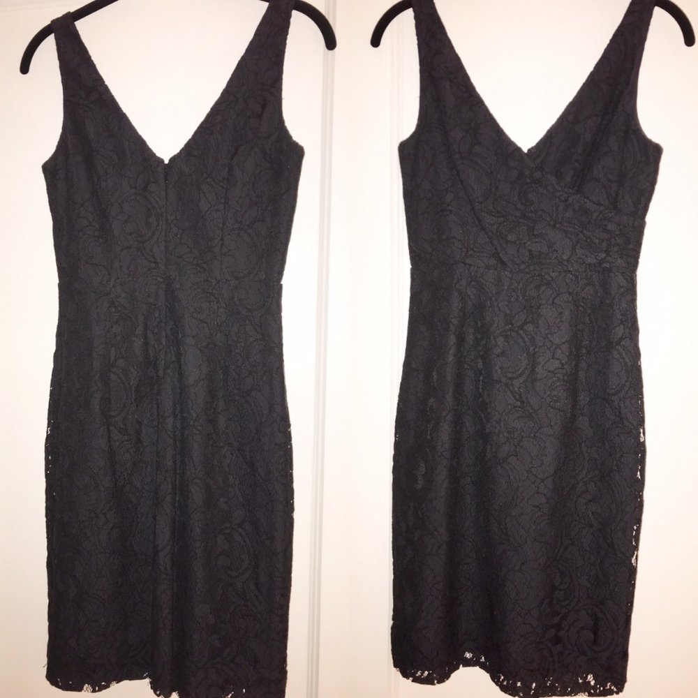 J. CREW Dress 0 Sara Leavers Lace Black